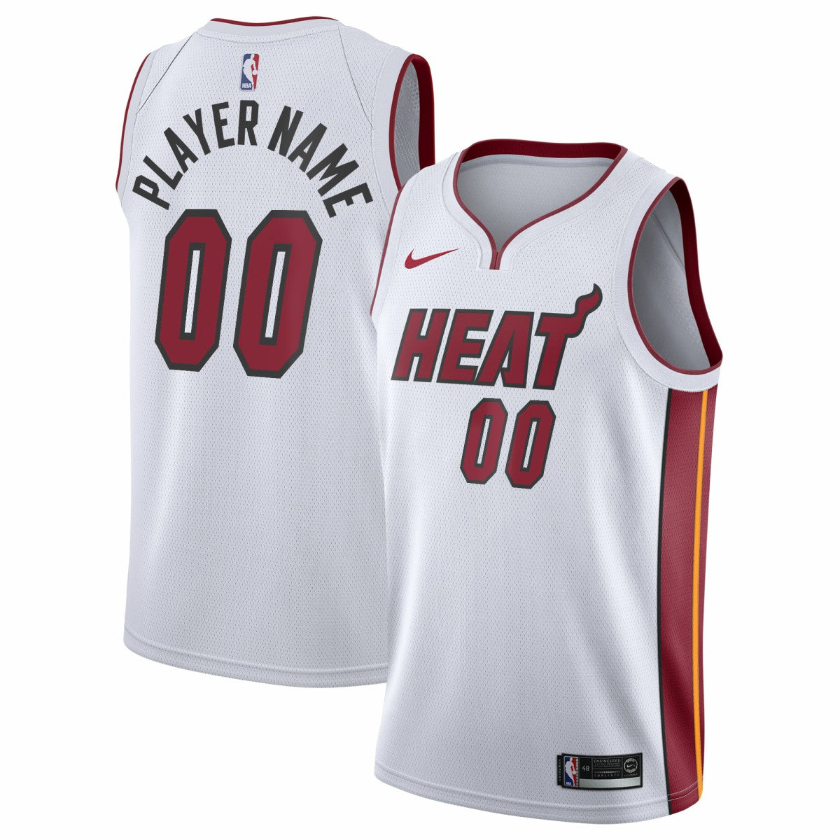 Miami Heat 2020/21 Swingman Custom Jersey - Association Edition - White | Nike discount