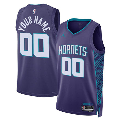 Charlotte Hornets Jordan Brand Unisex 2022/23 Swingman Custom Jersey - Statement Edition - Teal outlet