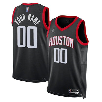 Houston Rockets Jordan Brand Unisex 2022/23 Swingman Custom Jersey - Statement Edition - Black outlet