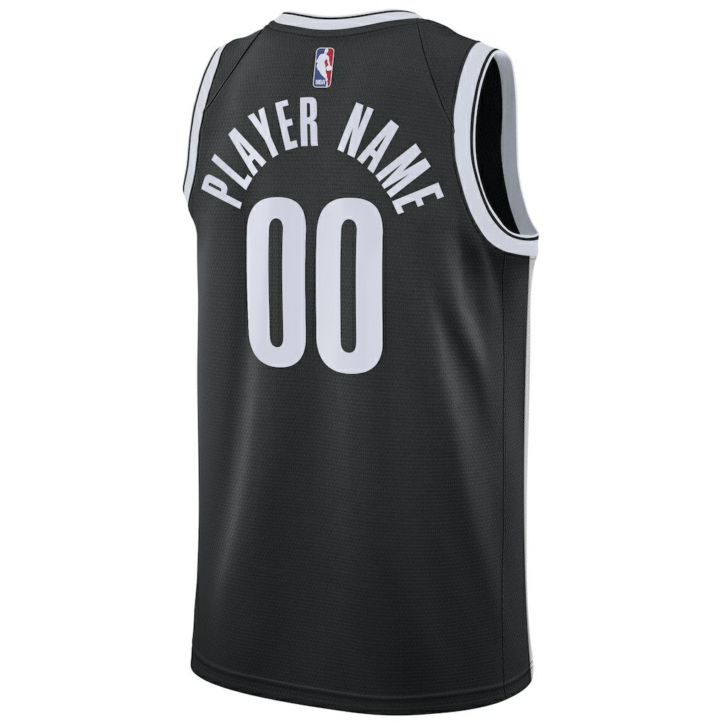 Brooklyn Nets Swingman Custom Jersey Black - Icon Edition | Nike shop