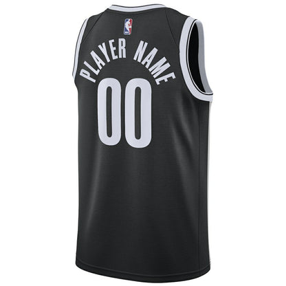Brooklyn Nets Swingman Custom Jersey Black - Icon Edition | Nike shop