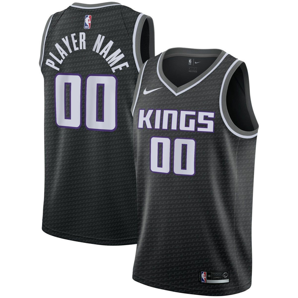 Sacramento Kings Swingman Custom Jersey Black - Statement Edition | Nike sale