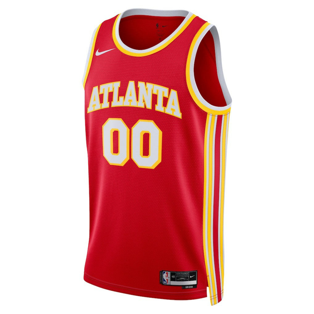 Atlanta Hawks Unisex Swingman Custom Jersey Red - Icon Edition | Nike cheap