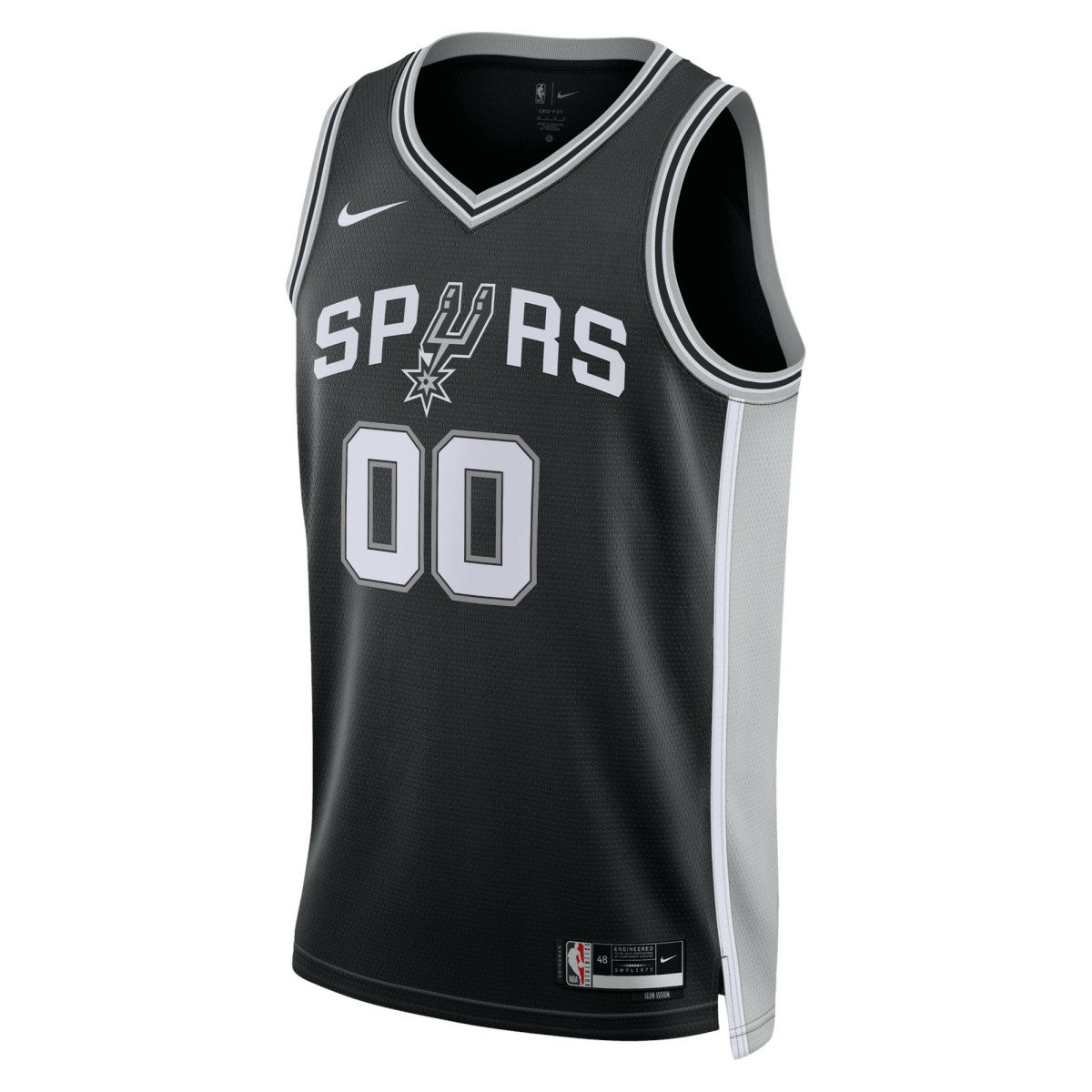 San Antonio Spurs Unisex Swingman Custom Jersey Black - Icon Edition | Nike cheap