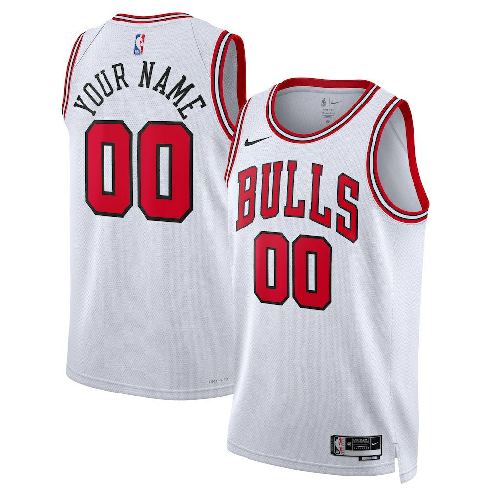 Chicago Bulls Unisex Swingman Custom Jersey White - Association Edition | Nike for sale