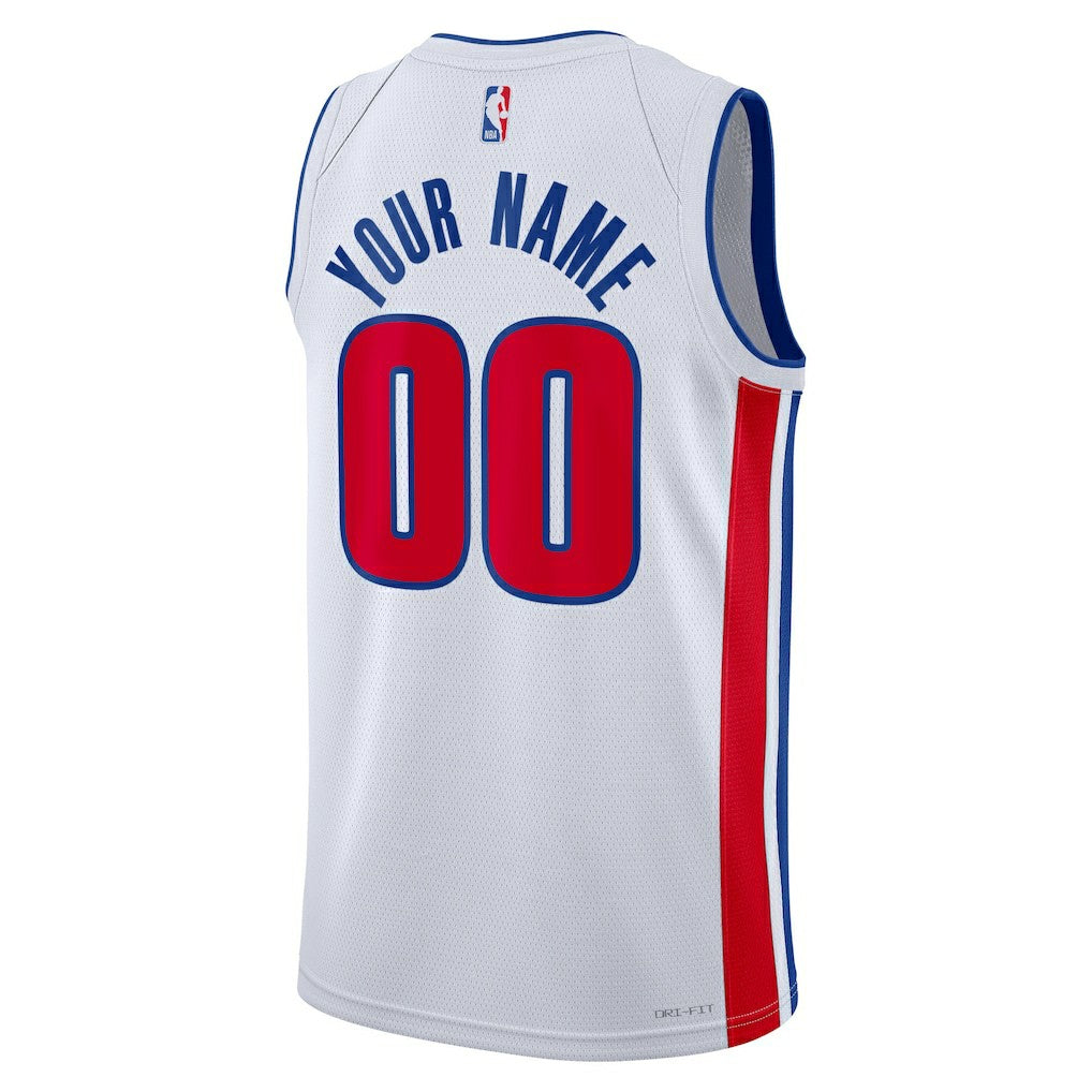 Detroit Pistons Unisex Swingman Custom Jersey White sale - Association Edition | Nike outlet