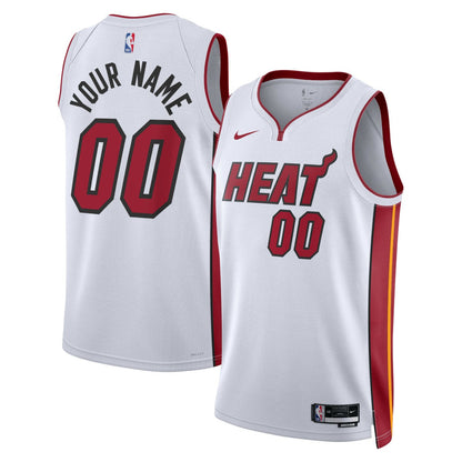 Miami Heat Unisex Swingman Custom Jersey White - Association Edition | Nike for sale