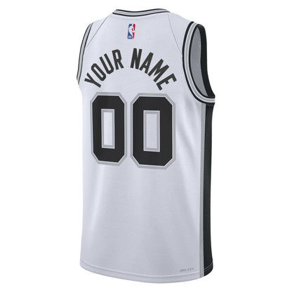 San Antonio Spurs Unisex Swingman Custom Jersey White - Association Edition | Nike outlet