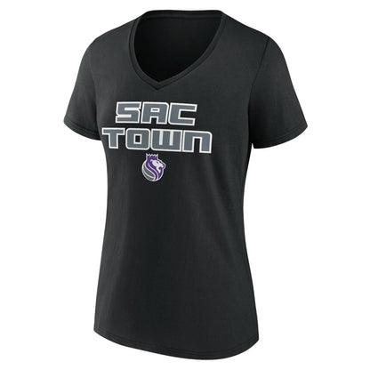 Sacramento Kings Women's Team Pride V-Neck T-Shirt - Black on sale