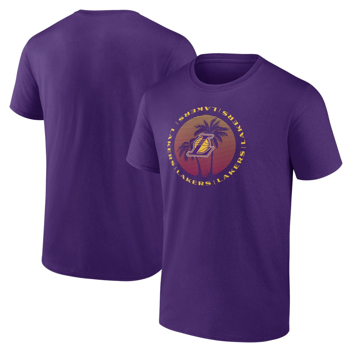 Los Angeles Lakers Announcer T-Shirt - Purple for sale