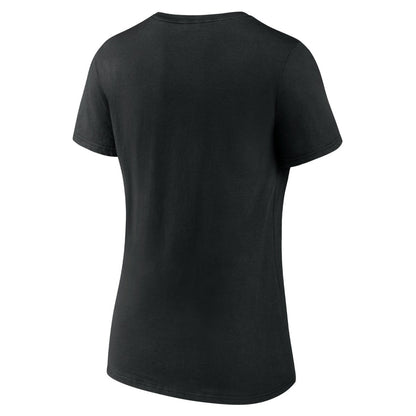 Toronto Raptors Women's Announcer V-Neck T-Shirt - Black outlet