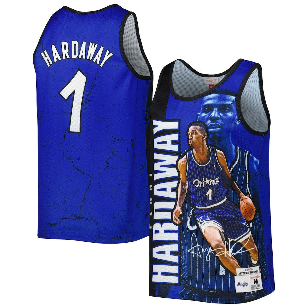 Penny Hardaway Orlando Magic 1994-95 Hardwood Classics Player Burst Tank Top - Blue | Mitchell & Ness outlet