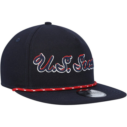 USMNT New Era Script Golfer Adjustable Hat - Navy | New Era outlet
