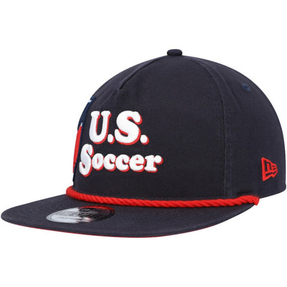 USMNT New Era Heritage The Golfer Snapback Hat - Navy | New Era online