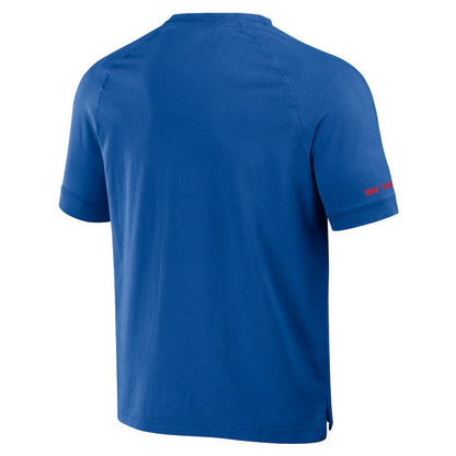 Buffalo Bills NFL x Darius Rucker Collection Washed Raglan Henley T-Shirt - Royal on sale