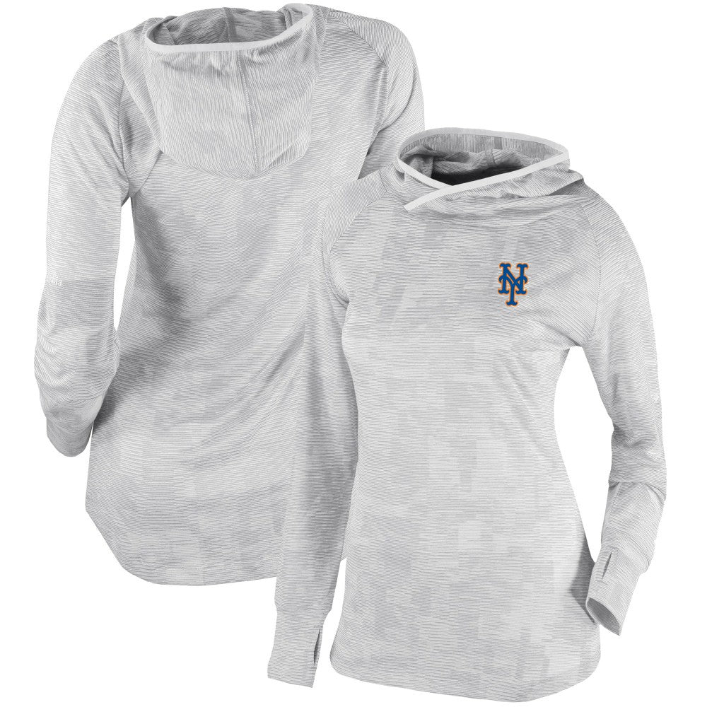 New York Mets Women's Omni-Wick Sunday Ball Pullover Hoodie - White | Columbia