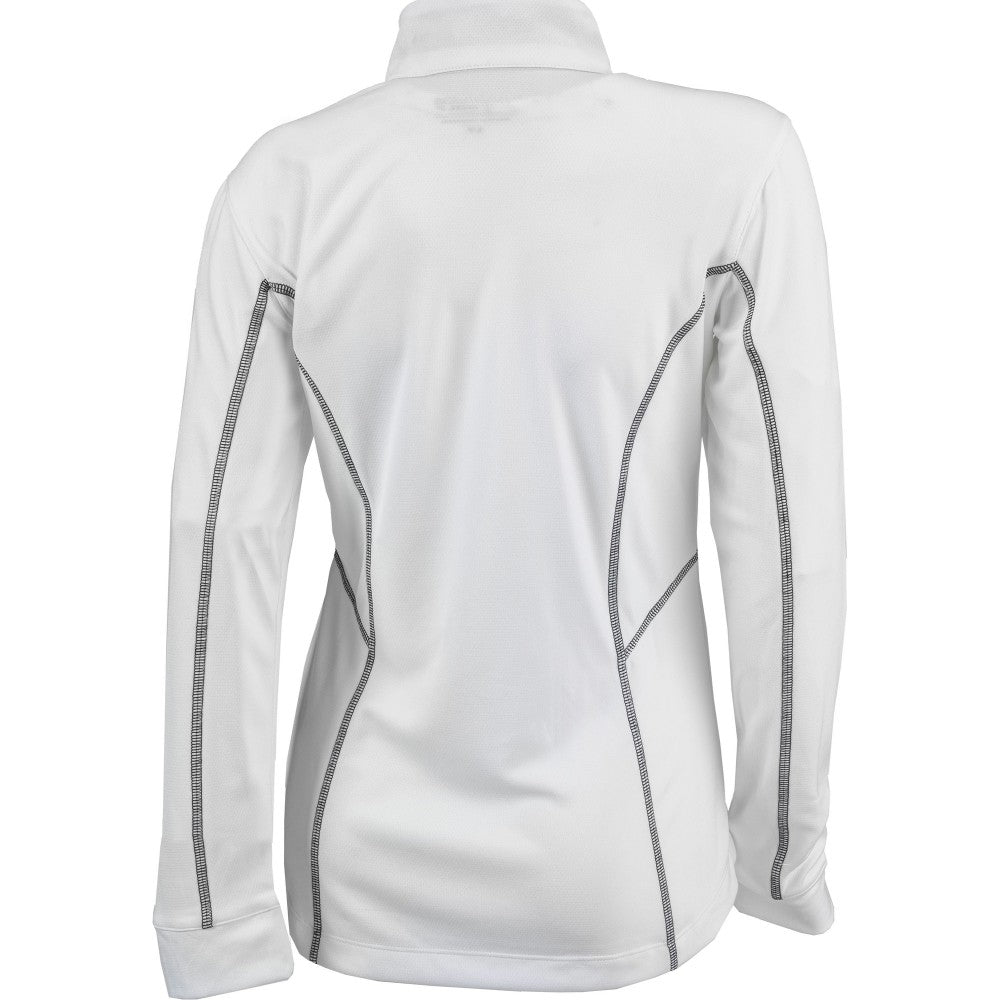New York Mets Women's Omni-Wick Shotgun Quarter-Zip Pullover Top - White | Columbia