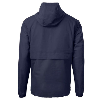 New York Yankees Cutter & Buck Charter Eco Recycled Half-Zip Anorak Jacket - Navy