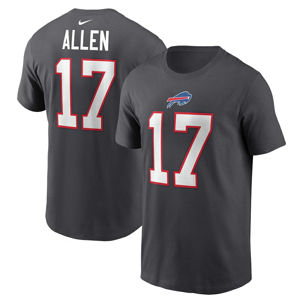 Josh Allen Buffalo Bills Player Name & Number T-Shirt - Anthracite | Nike outlet