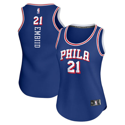 Joel Embiid Philadelphia 76ers Women's Fast Break Player Jersey - Icon Edition - Royal | Fanatics sale