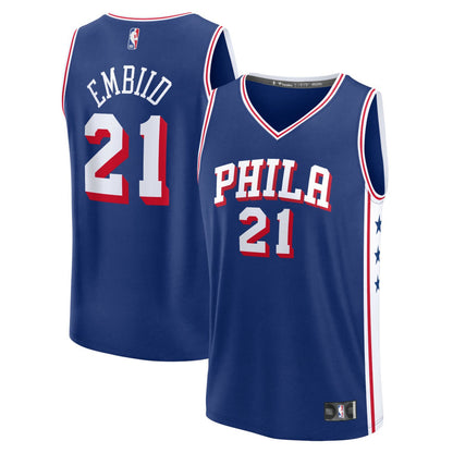 Joel Embiid Philadelphia 76ers Fast Break Replica Jersey - Icon Edition - Royal | Fanatics discount