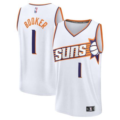 Devin Booker Phoenix Suns Fast Break Replica Jersey - Association Edition - White | Fanatics for sale