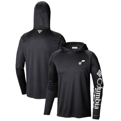 Utah Jazz Terminal Tackle Long Sleeve Hoodie T-Shirt - Black | Columbia online