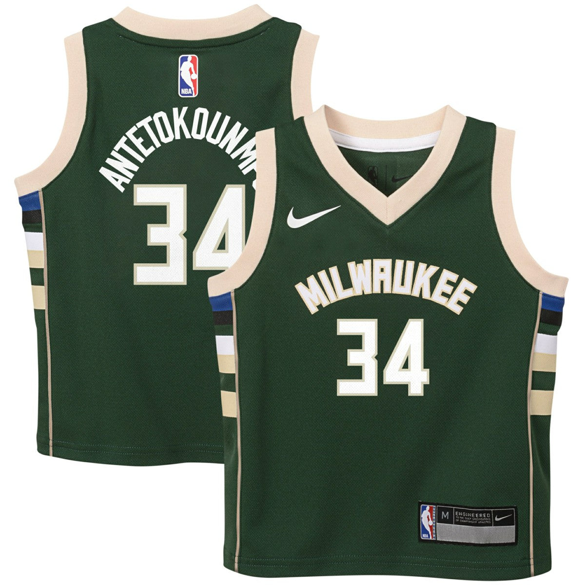 Giannis Antetokounmpo Milwaukee Bucks Preschool Swingman Player Jersey - Icon Edition - Hunter Green | Nike for sale