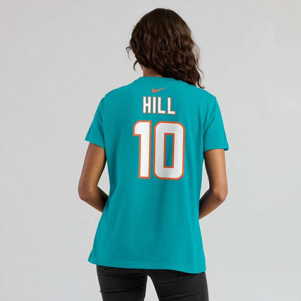 Tyreek Hill Miami Dolphins Women's Player Name & Number T-Shirt - Aqua | Nike for sale