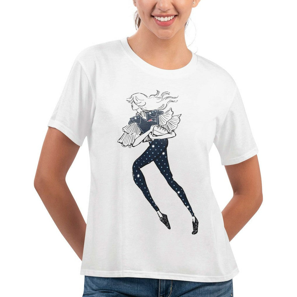 New England Patriots G-III 4Her by Carl Banks Women's Play The Ball T-Shirt - White on sale