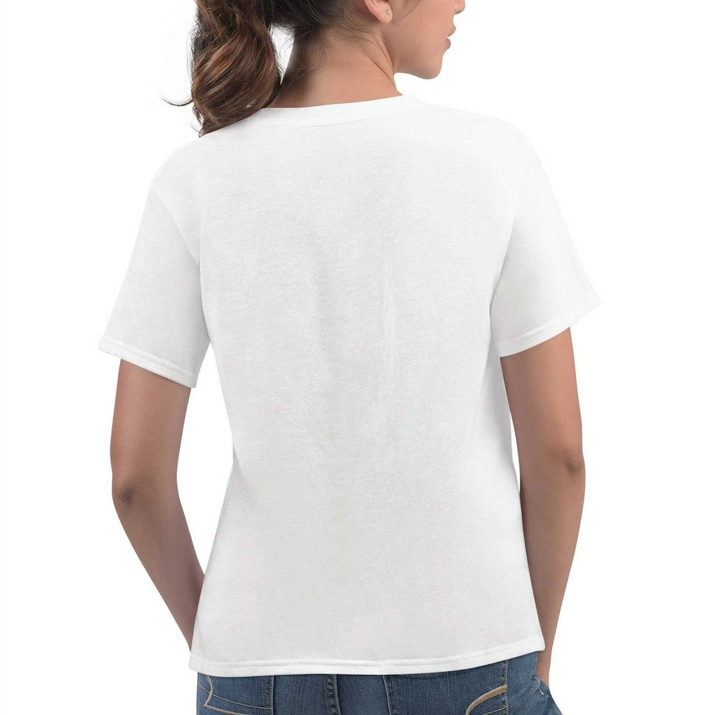 New England Patriots G-III 4Her by Carl Banks Women's Play The Ball T-Shirt - White on sale