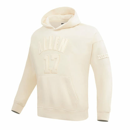 Josh Allen Buffalo Bills Pro Standard Player Name & Number Pullover Hoodie - Cream cheap