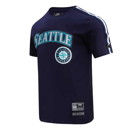 Seattle Mariners Pro Standard Taping T-Shirt - Navy/