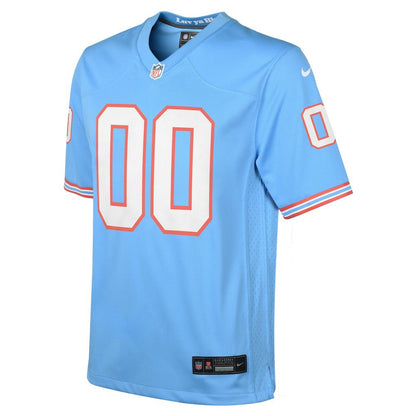 Tennessee Titans Youth Oilers Throwback Custom Game Jersey - Light Blue | Nike sale