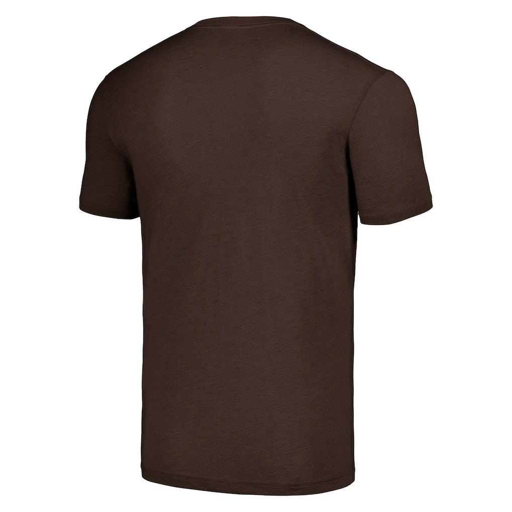 Joe Thomas Cleveland Browns Homage Unisex Caricature Retired Player Tri-Blend T-Shirt - Brown for sale