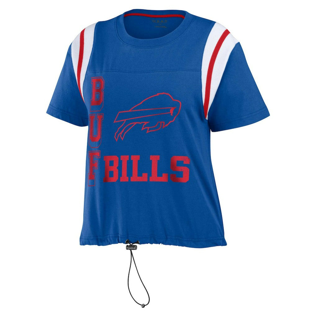 Buffalo Bills WEAR by Erin Andrews Women's Cinched Colorblock T-Shirt - Royal online