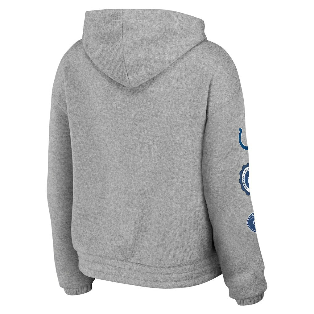 Indianapolis Colts WEAR by Erin Andrews Women's Full-Zip Hoodie - Heather Gray on sale