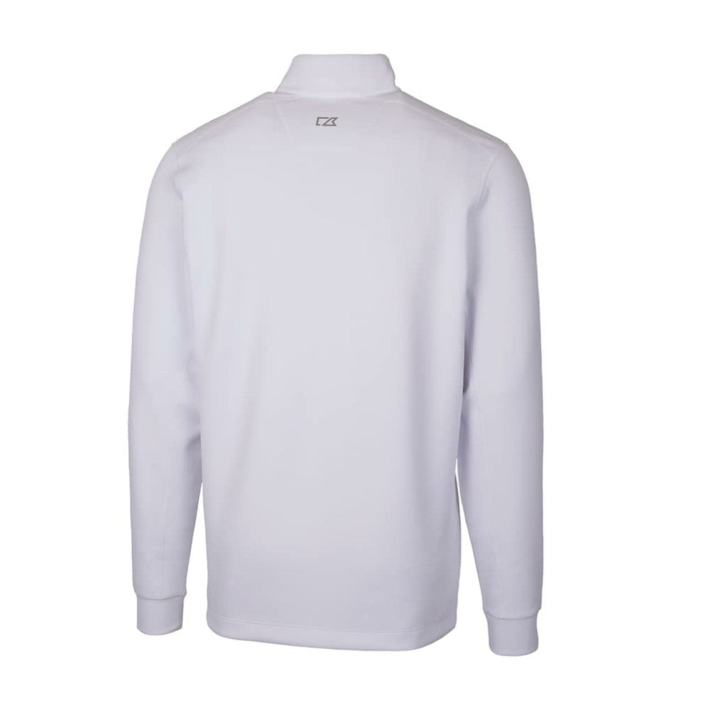 New York Yankees Cutter & Buck Traverse Stretch Quarter-Zip Pullover Top - White