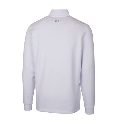New York Yankees Cutter & Buck Traverse Stretch Quarter-Zip Pullover Top - White