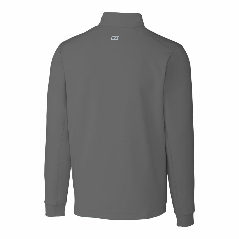 New York Mets Cutter & Buck Traverse Stretch Quarter-Zip Pullover Top - Gray