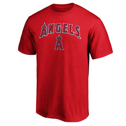 Los Angeles Angels Team Lockup T-Shirt - Red