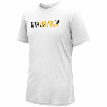 Memphis Grizzlies Stadium Essentials Unisex 2023 NBA Playoffs Slogan T-Shirt - White online