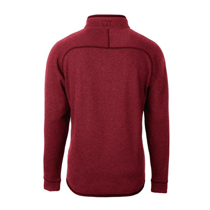 San Francisco 49ers Cutter & Buck Helmet Mainsail Sweater-Knit Half-Zip Pullover Jacket - Red sale