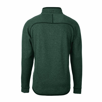 Green Bay Packers Cutter & Buck Helmet Mainsail Sweater-Knit Half-Zip Pullover Jacket - Hunter Green for sale