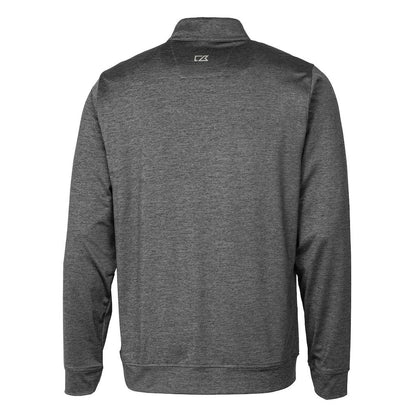 Green Bay Packers Cutter & Buck Helmet Stealth Heathered Quarter-Zip Pullover Top - Gray outlet