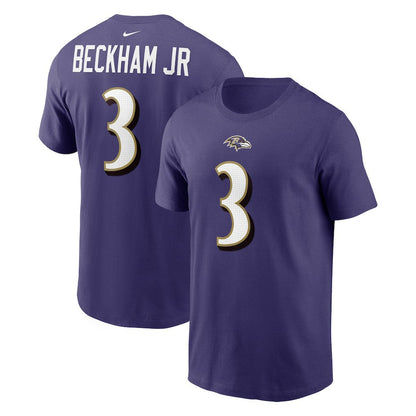 Odell Beckham Jr. Baltimore Ravens Player Name & Number T-Shirt - Purple | Nike discount