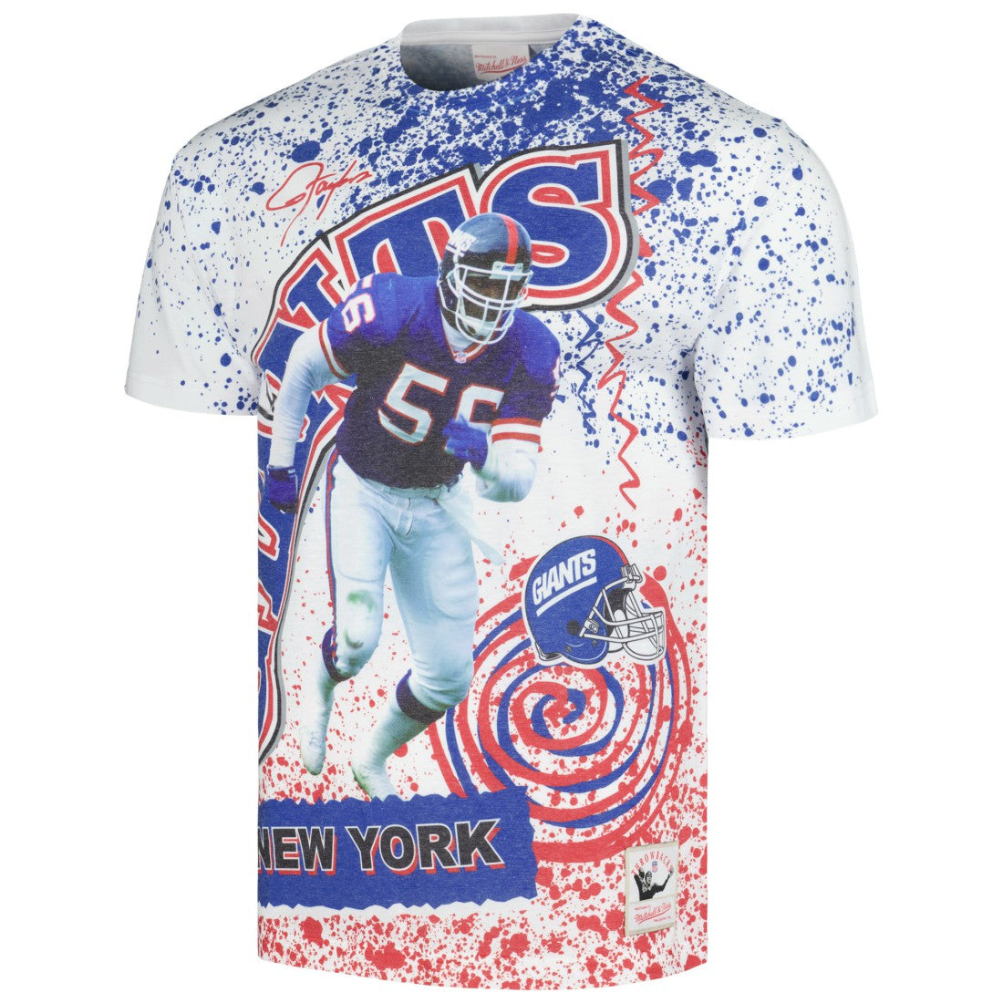 New York Giants Retired Player Name & Number Burst T-Shirt - White outlet