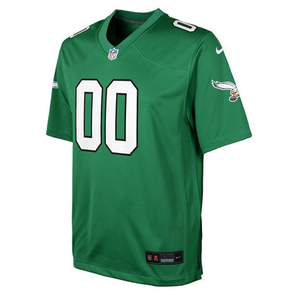 Philadelphia Eagles Youth Alternate Custom Game Jersey - Kelly Green | Nike for sale