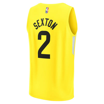 Collin Sexton Utah Jazz Youth Fast Break Player Jersey - Icon Edition - Yellow | Fanatics sale