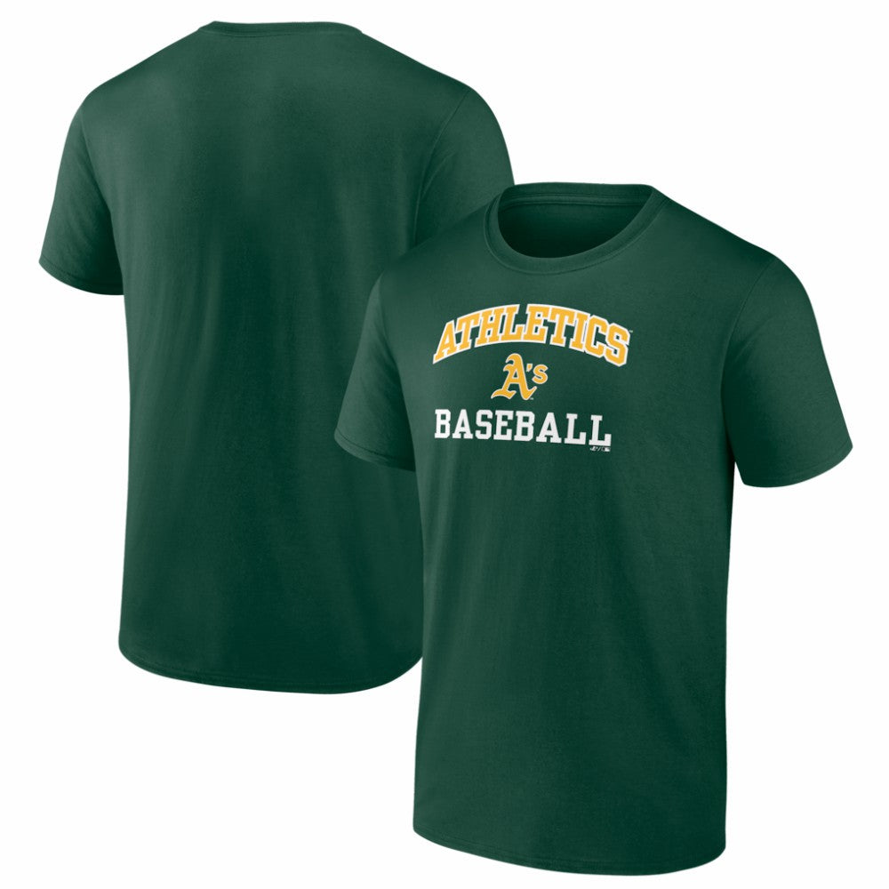Athletics Logo Athletic Heart and Soul T-Shirt - Green